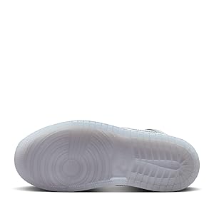Amazon.com | Air Jordan 1 Mid SE in White, Cool Grey, and